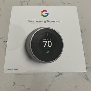 COPY - Google Nest 3rd Gen Thermostat T3007ES Stainless Steel